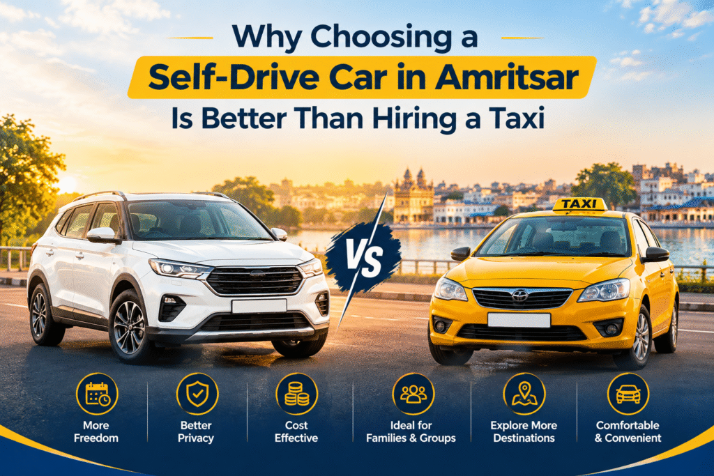Why Choosing a Self-Drive Car in Amritsar Is Better Than Hiring a Taxi
